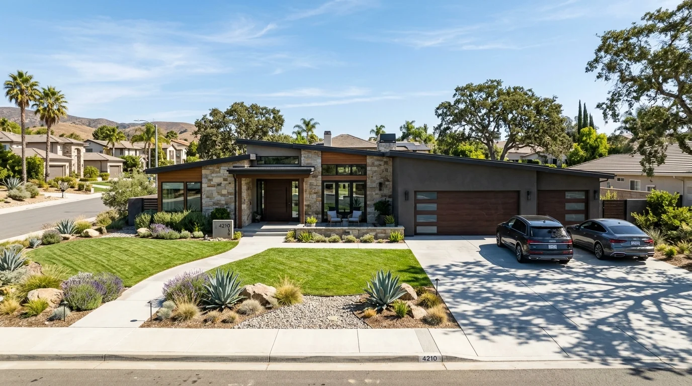 Modern single-story home and custom estate for sale in Palmdale and Lancaster California